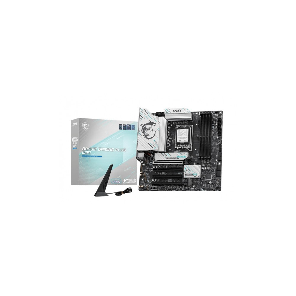 Produktbild för MSI B860M GAMING PLUS WIFI - moderkort - micro AT - LGA1851-uttag - B860