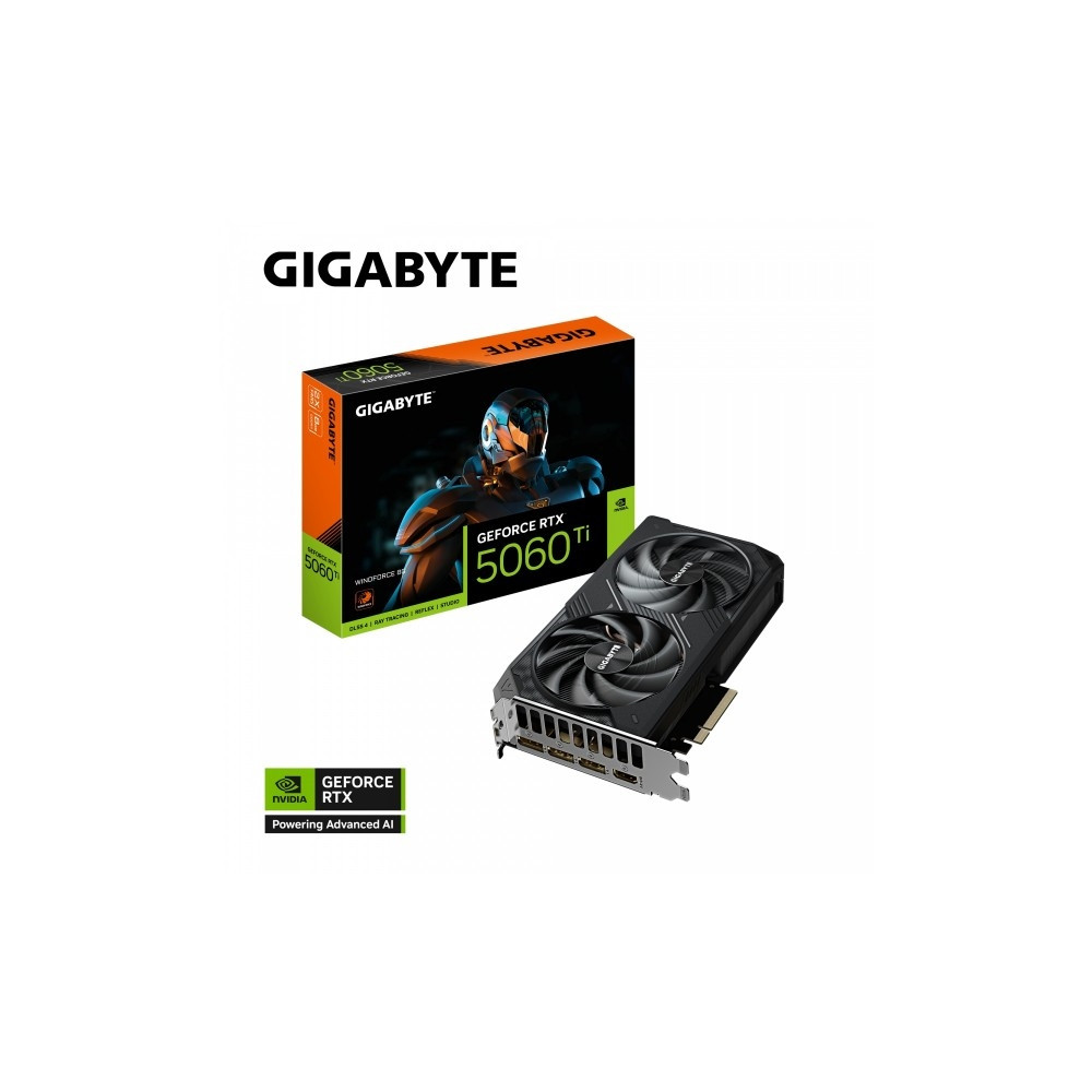 Produktbild för Gigabyte GeForce RTX 5060 Ti WINDFORCE 8G - grafikkort - GeForce RTX 5060 Ti - 8 GB