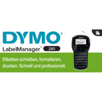 Produktbild för Etikettskrivare, Dymo LabelManager 280, 180 dpi, stor displa...