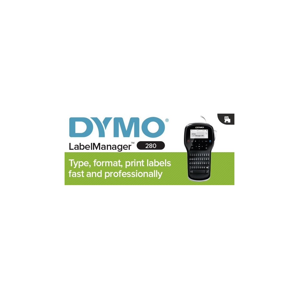 Produktbild för Etikettskrivare, Dymo LabelManager 280, 180 dpi, stor displa...