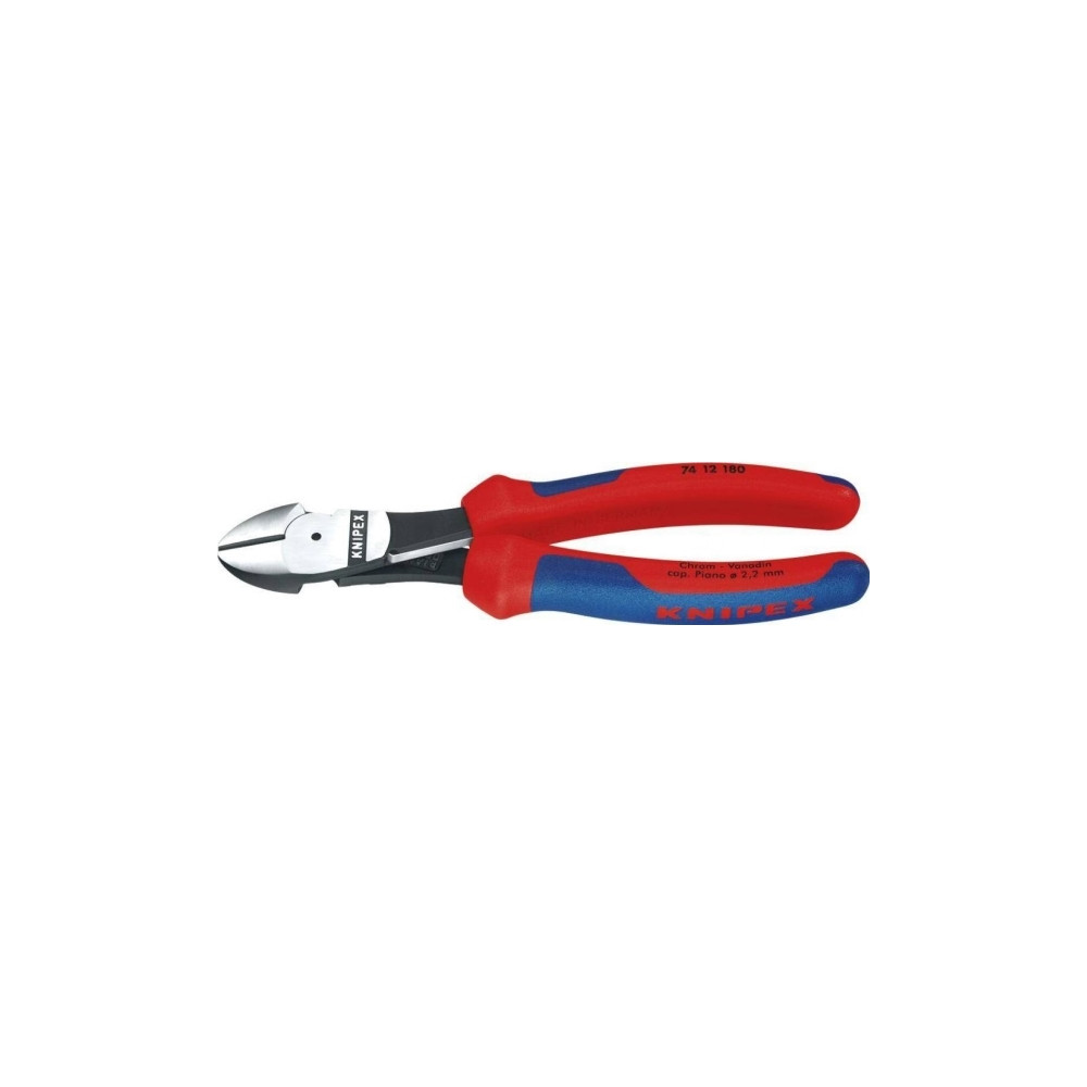 Produktbild för Knipex 74 12 160, Avbitartång, Kromvanadinstål, Plast, Blå,...