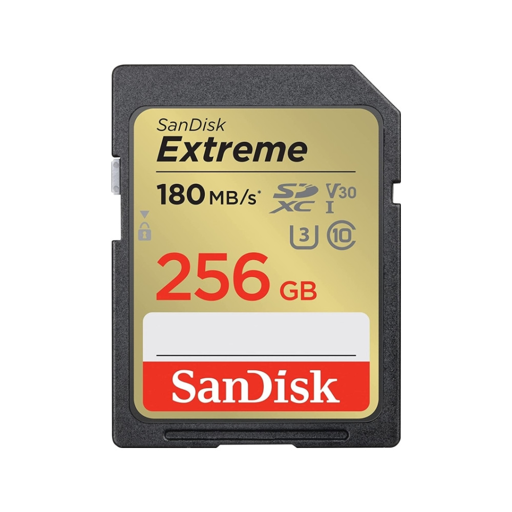 Produktbild för SanDisk Extreme - flash-minneskort - 256 GB - SDHC UHS-I
