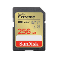 Produktbild för SanDisk Extreme - flash-minneskort - 256 GB - SDHC UHS-I