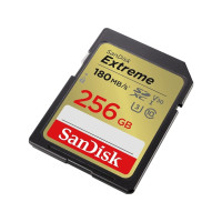 Produktbild för SanDisk Extreme - flash-minneskort - 256 GB - SDHC UHS-I