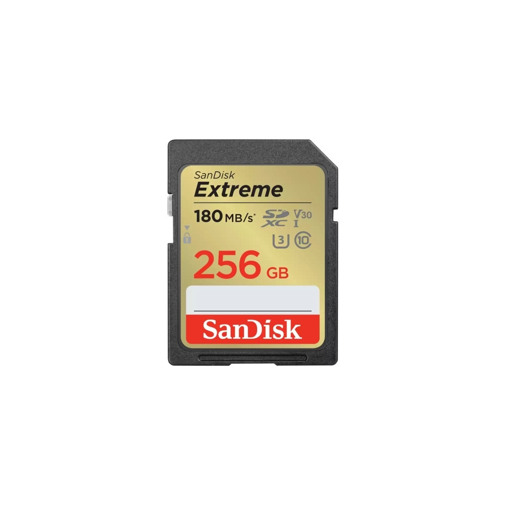 Produktbild för SanDisk Extreme - flash-minneskort - 256 GB - SDHC UHS-I