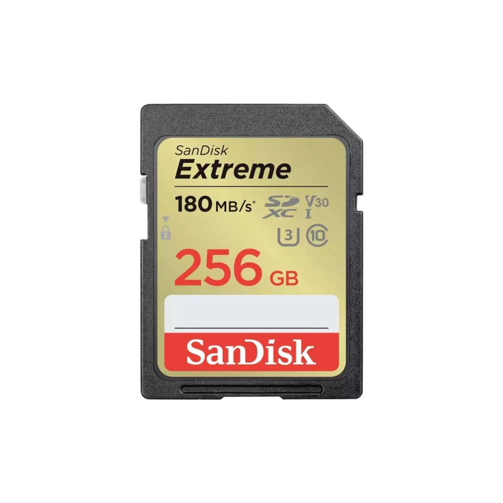 Produktbild för SanDisk Extreme - flash-minneskort - 256 GB - SDHC UHS-I