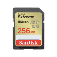 Produktbild för SanDisk Extreme - flash-minneskort - 256 GB - SDHC UHS-I