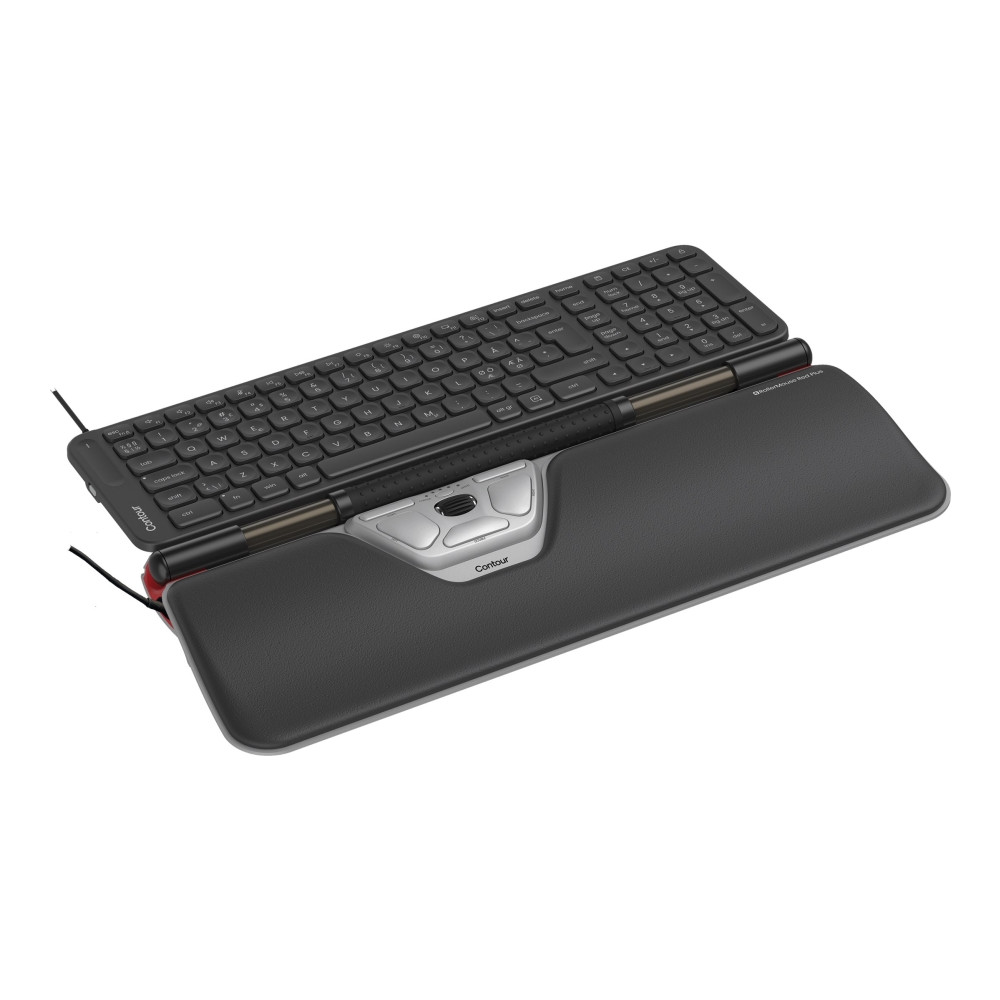 Produktbild för Contour RollerMouse - sats med tangentbord och mus - mellanstorlek - QWERTY - hela norden Inmatningsenhet