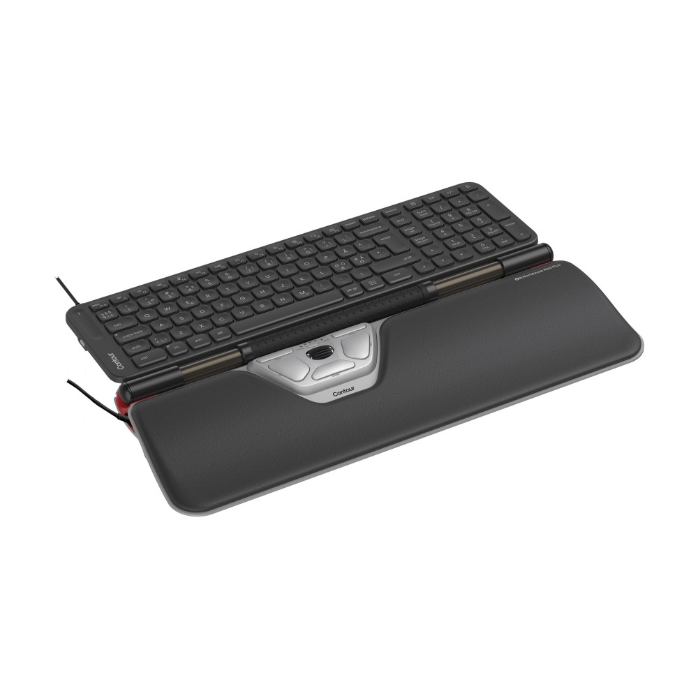 Produktbild för Contour RollerMouse - sats med tangentbord och mus - mellanstorlek - QWERTY - hela norden Inmatningsenhet