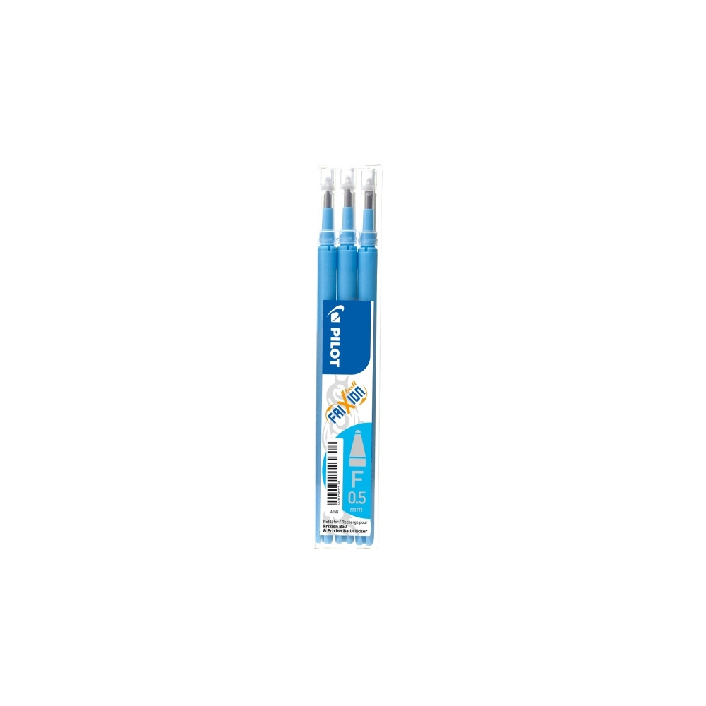 Produktbild för Refill, Pilot FriXion Clicker '05,' 0,5 mm, ljusblå, förpack...