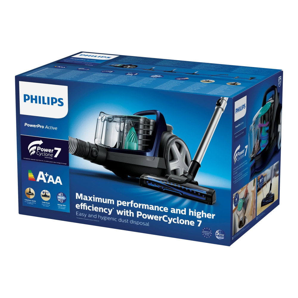 Produktbild för Philips PowerPro Active FC9556 - dammsugare - med behållare - louros-blå