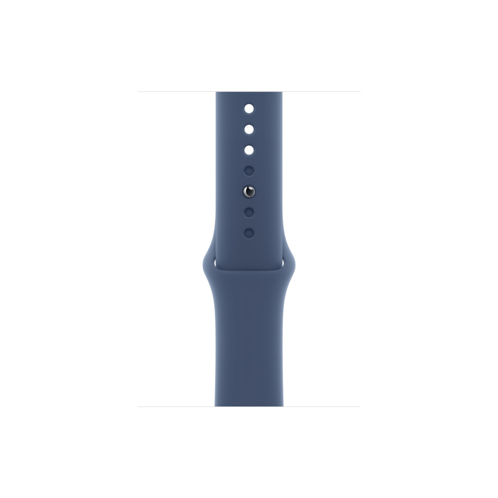 Produktbild för Apple Watch Series 10 (GPS) - silveraluminium - smart klocka med sportband - denim - 64 GB