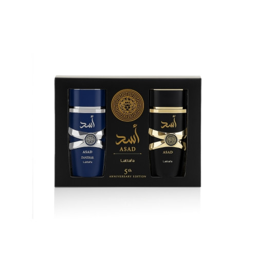 Lattafa Lattafa Asad EDP Asad 100 ml + EDP Asad Zanzibar 100 ml (uni...