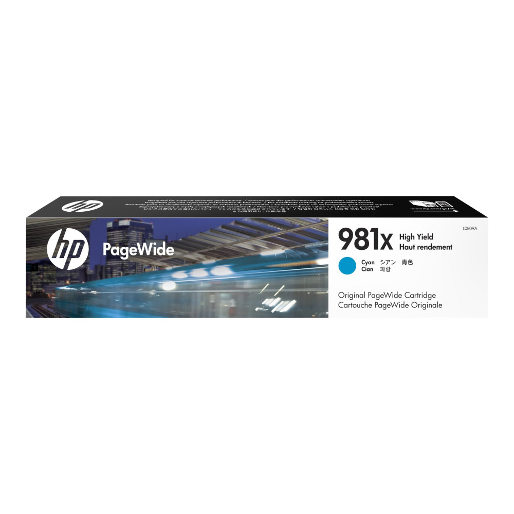 Produktbild för HP 981X - Lång livslängd - cyan - original - PageWide - bläckpatron