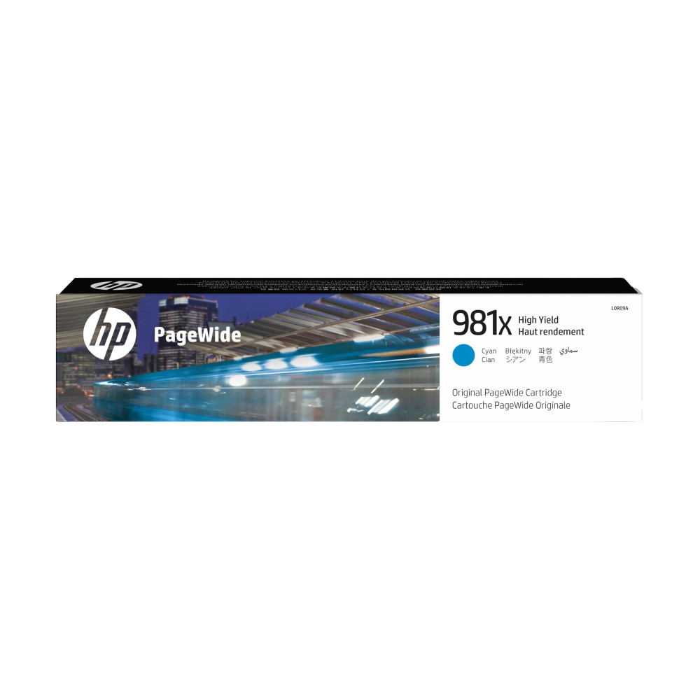 Produktbild för HP 981X - Lång livslängd - cyan - original - PageWide - bläckpatron
