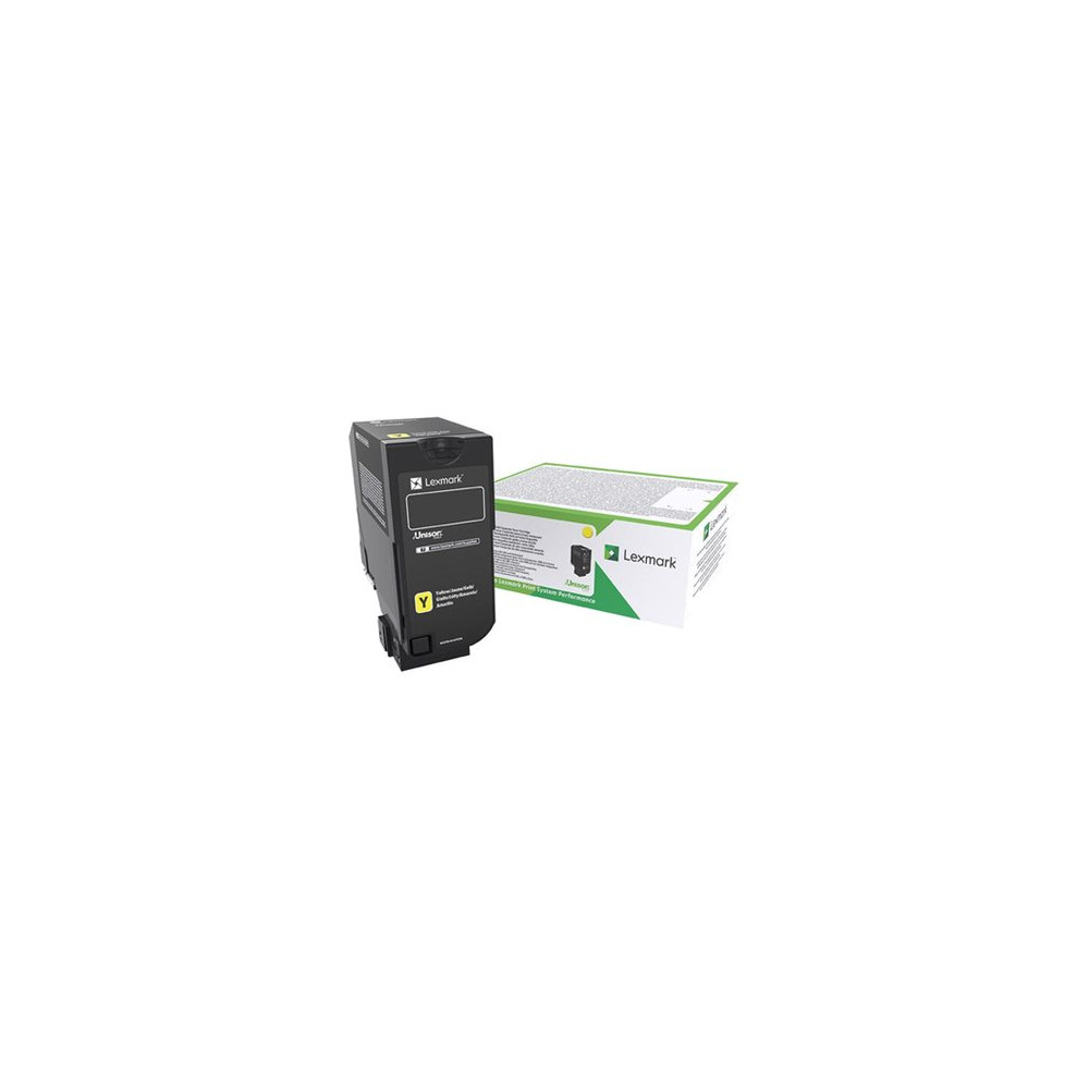 Produktbild för Lexmark - Lång livslängd - gul - original - tonerkassett - LCCP, Lexmark Corporate