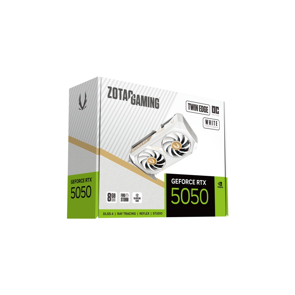 Produktbild för ZOTAC GAMING Twin Edge OC - White Edition - grafikkort - GeForce RTX 5050 - 8 GB