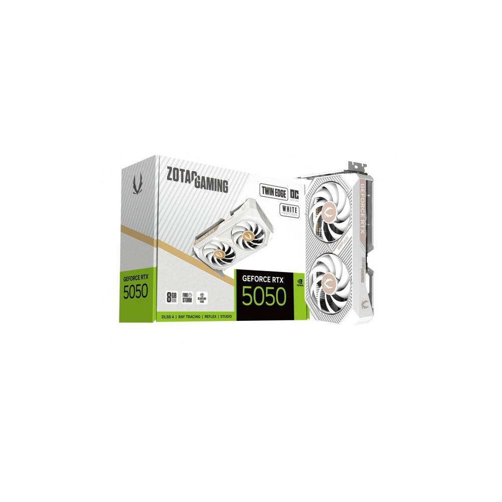 Produktbild för ZOTAC GAMING Twin Edge OC - White Edition - grafikkort - GeForce RTX 5050 - 8 GB