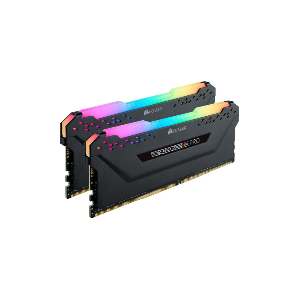 Produktbild för CORSAIR Vengeance RGB PRO - DDR4 - sats - 32 GB: 2 x 16 GB - DIMM 288-pin - 3200 MHz / PC4-25600 - ej buffrad