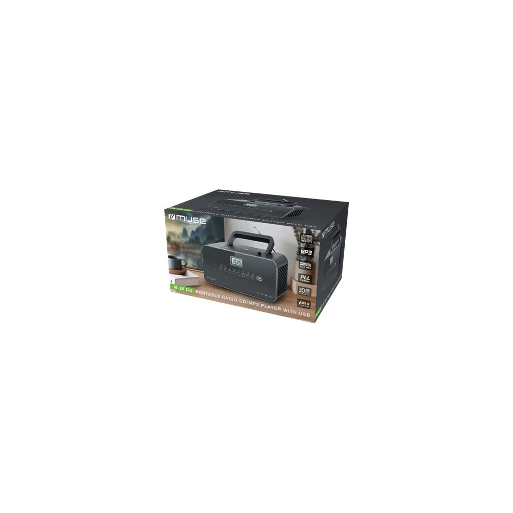 Produktbild för Muse M-28 DG - boombox - CD, USB-radio