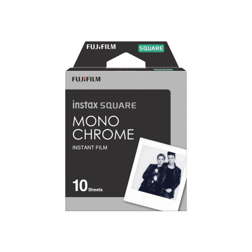 Fujifilm Fujifilm Instax Square MONOCHROME S/V film för snabbframkallning - 10
