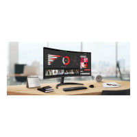Produktbild för LG UltraWide 34WR50QK-B - LED-skärm - böjd - 34" - HDR