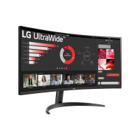 Produktbild för LG UltraWide 34WR50QK-B - LED-skärm - böjd - 34" - HDR
