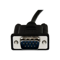 Produktbild för StarTech.com 2m Black DB9 RS232 Serial Null Modem Cable F/M - DB9 Male to Female - 9 pin Null Modem Cable - 1x DB9 (M), 1x DB9 (F), Black - nollmodemkabel - DB-9 till DB-9 - 2 m