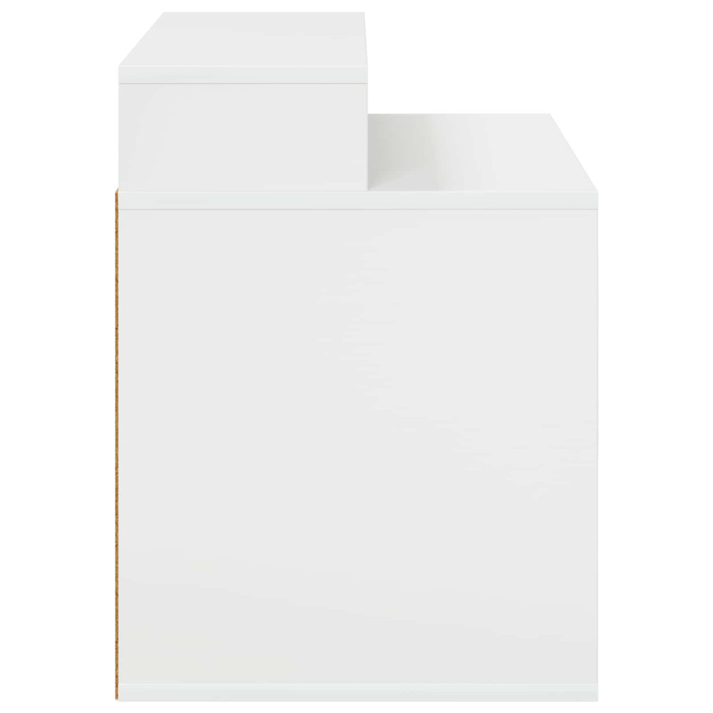 Produktbild för Katt hus Glansig Vit 42,5 x 40 x 53,5 cm Konstruerat trä