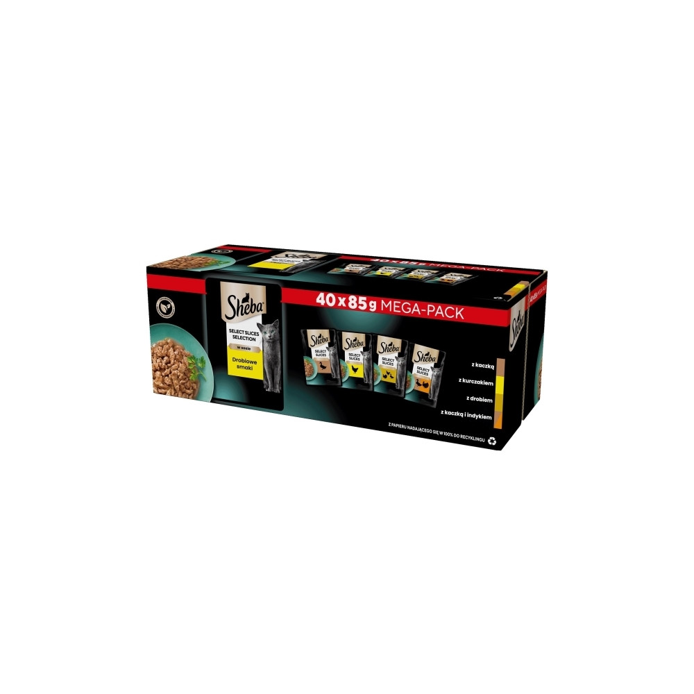 Produktbild för SHEBA Selection Select Slices Fjäderfäsmak