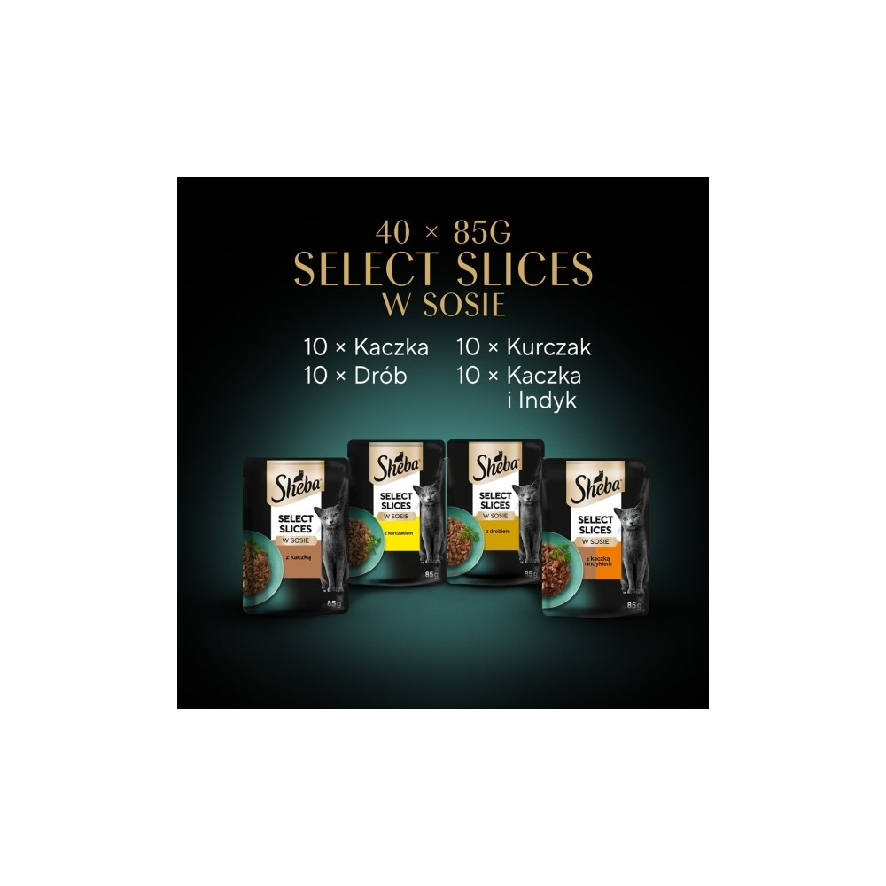 Produktbild för SHEBA Selection Select Slices Fjäderfäsmak