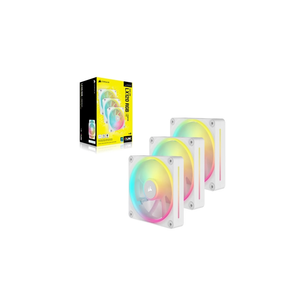 Produktbild för CORSAIR iCUE Link LX120 RGB Starter Kit - lådfläkt