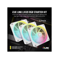 Produktbild för CORSAIR iCUE Link LX120 RGB Starter Kit - lådfläkt