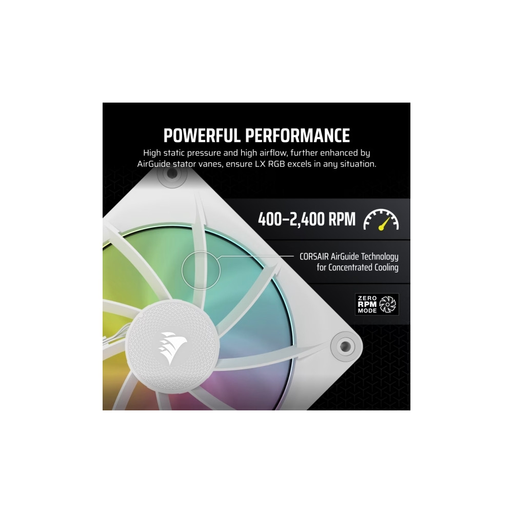 Produktbild för CORSAIR iCUE Link LX120 RGB Starter Kit - lådfläkt