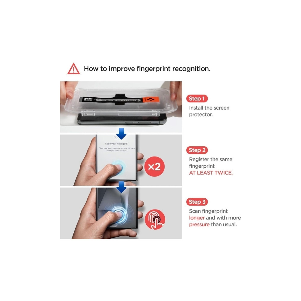 Produktbild för Dėklas Spigen Glas.TR EZ FIT HD Privacy Glass för Samsung Ga...