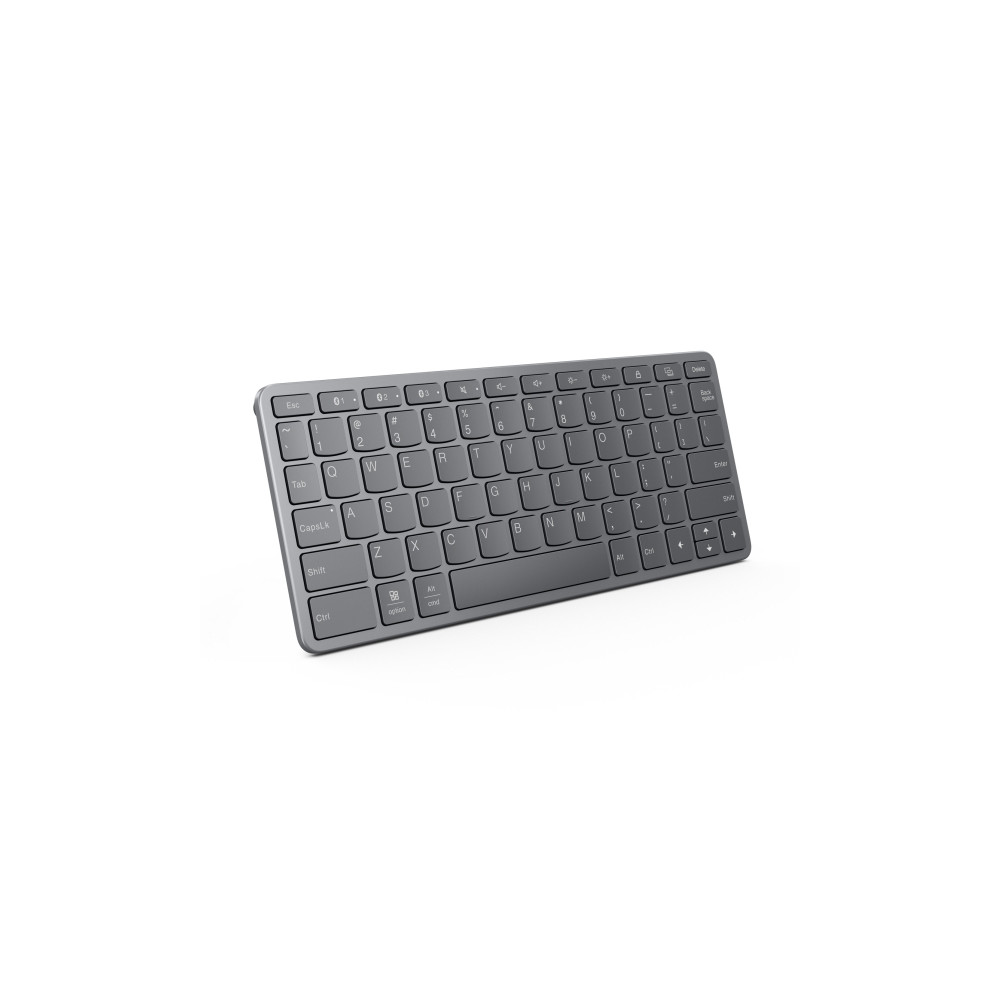 Produktbild för Lenovo KB331U - tangentbord - flera enheter - QWERTY - USA, internationellt - luna gray Inmatningsenhet