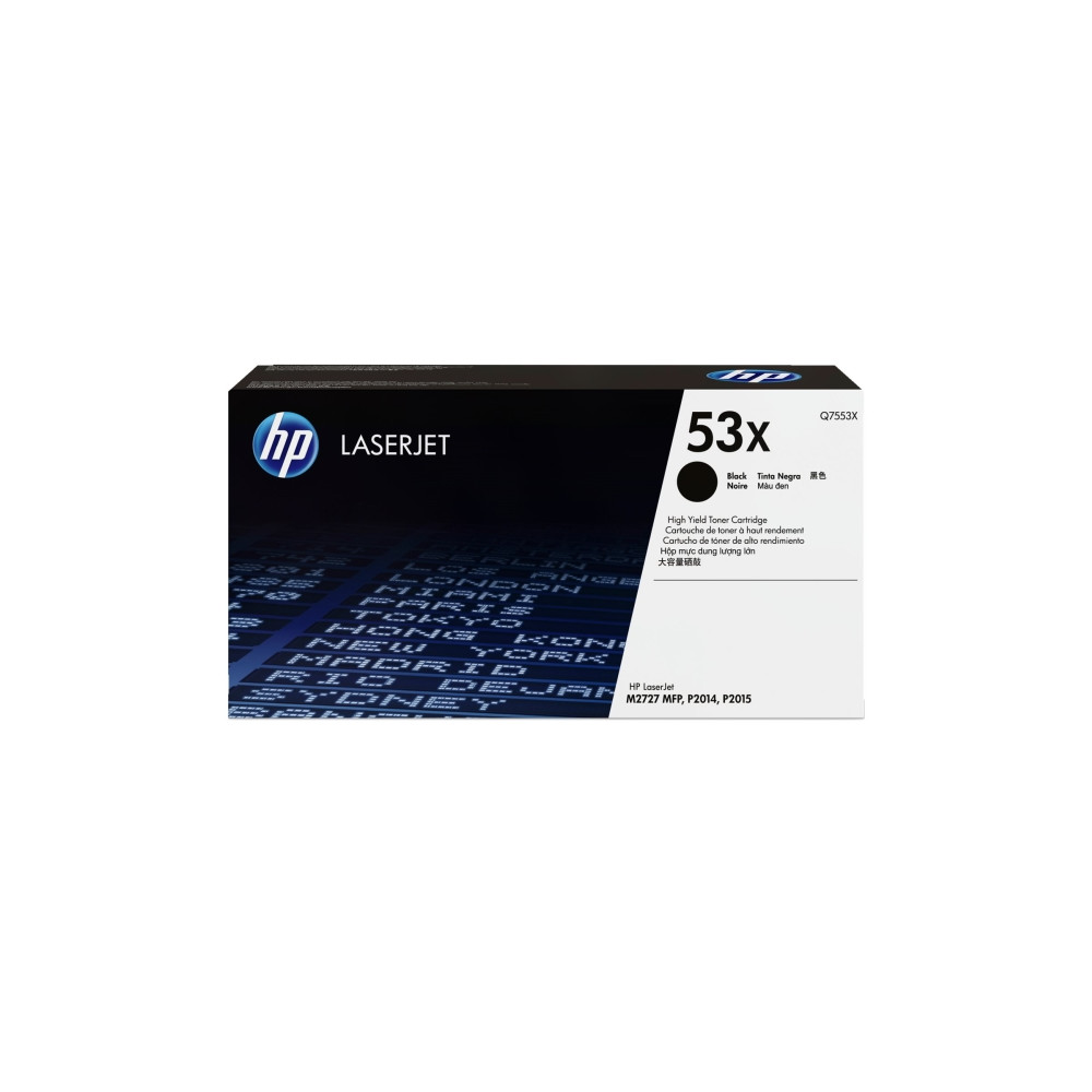 Produktbild för HP 53X - Lång livslängd - svart - original - LaserJet - tonerkassett (Q7553X)