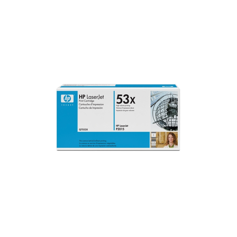 Produktbild för HP 53X - Lång livslängd - svart - original - LaserJet - tonerkassett (Q7553X)