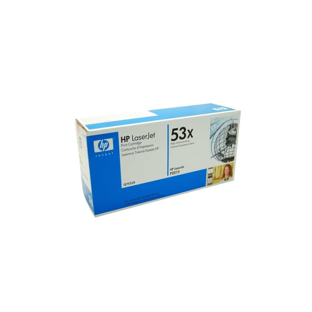 Produktbild för HP 53X - Lång livslängd - svart - original - LaserJet - tonerkassett (Q7553X)