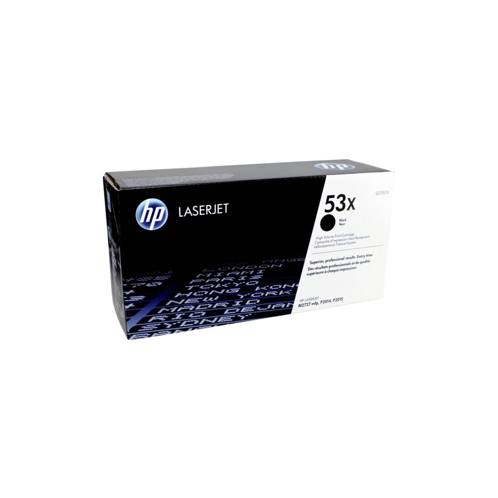 Produktbild för HP 53X - Lång livslängd - svart - original - LaserJet - tonerkassett (Q7553X)