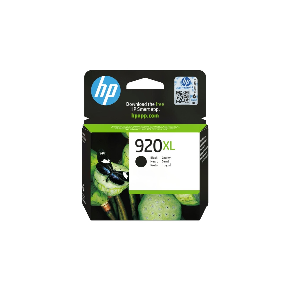 Produktbild för HP 920XL - Lång livslängd - svart - original - bläckpatron