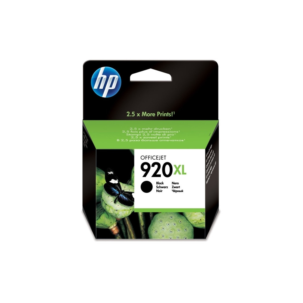 Produktbild för HP 920XL - Lång livslängd - svart - original - bläckpatron