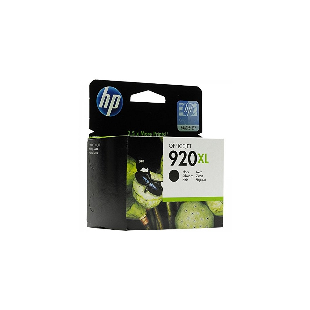 Produktbild för HP 920XL - Lång livslängd - svart - original - bläckpatron