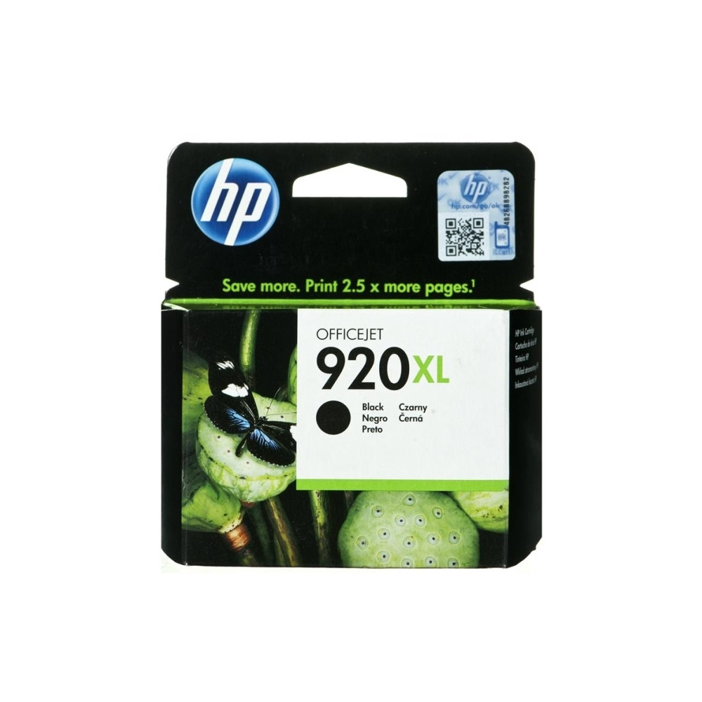 Produktbild för HP 920XL - Lång livslängd - svart - original - bläckpatron