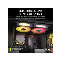 Produktbild för CORSAIR iCUE Link TITAN 280 RX RGB - kylsystem med vätska till processorn