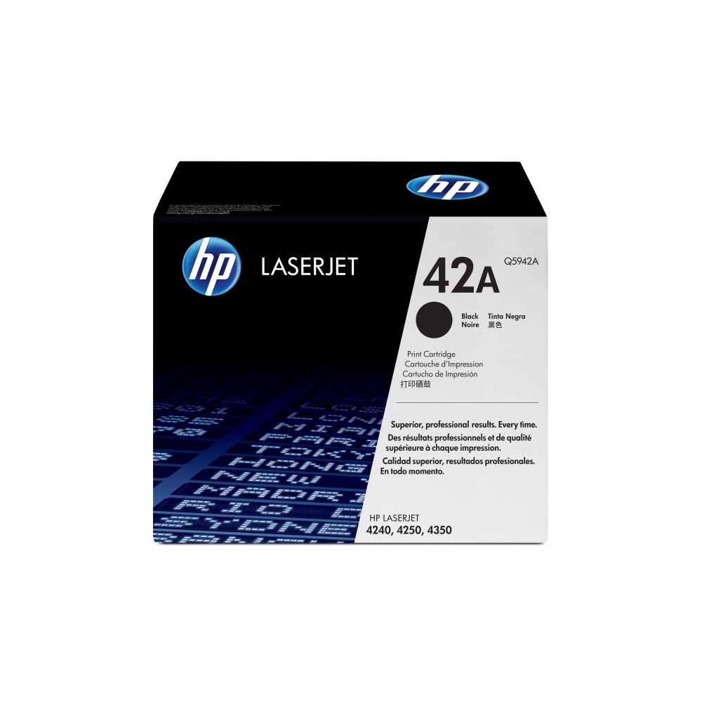 Produktbild för HP 42X - 2-pack - Lång livslängd - svart - original - LaserJet - tonerkassett (Q5942XD)