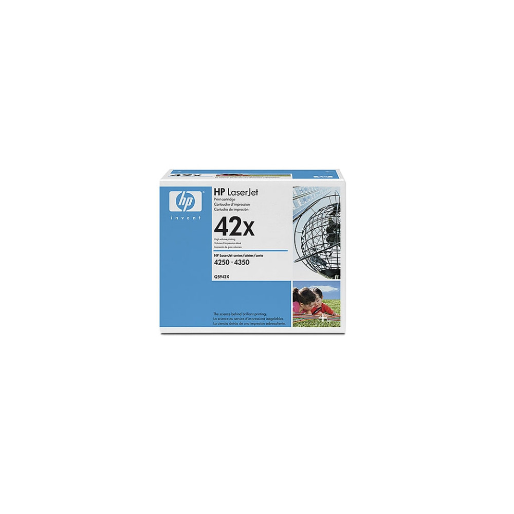 Produktbild för HP 42X - 2-pack - Lång livslängd - svart - original - LaserJet - tonerkassett (Q5942XD)
