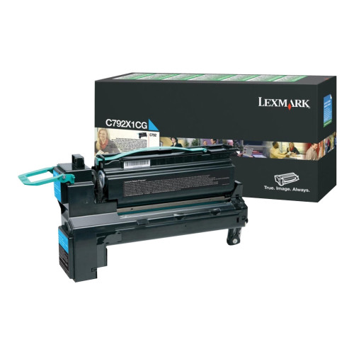 LEXMARK Lexmark - Extra lång livslängd - cyan - original - tonerkassett - LCCP, LRP