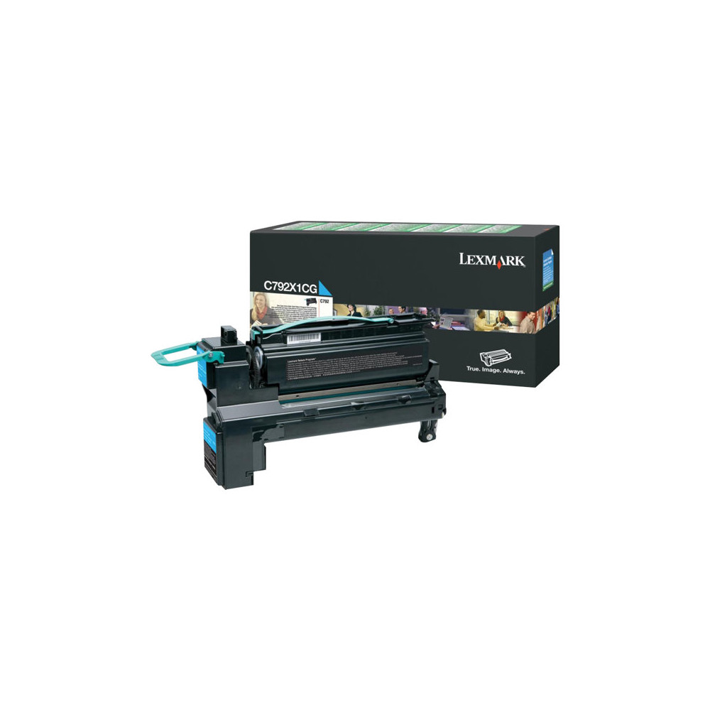 Produktbild för Lexmark - Extra lång livslängd - cyan - original - tonerkassett - LCCP, LRP