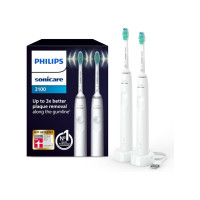 Produktbild för Philips 3100 Series HX3675 - tandborstuppsättning - vit